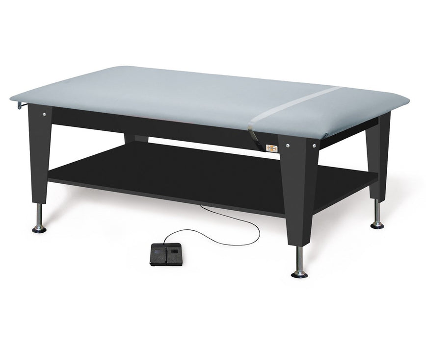 Bariatric Power Hi-Lo Rehab Therapy Table w/ Shelf & Flat Top