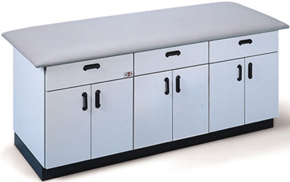 All-Purpose Cabinet Treatment Table w/ Flat Top. 3 Drawer & 6 Doors