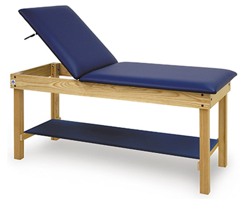Sports S&W Treatment Table w/ Shelf & Adjustable Backrest