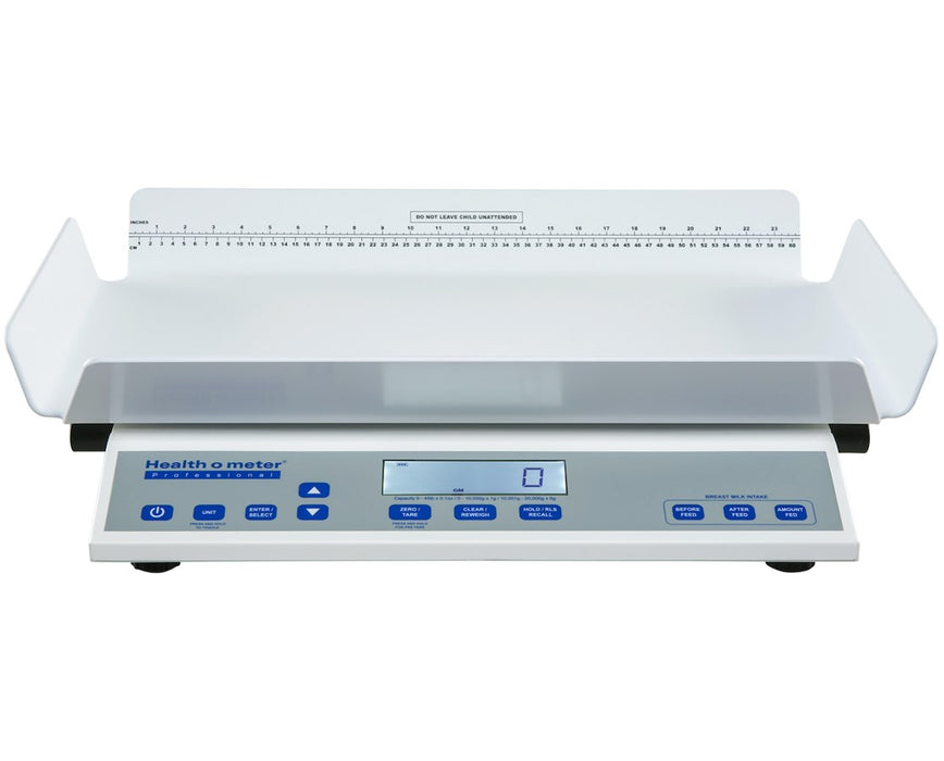 High-Resolution Digital Neonatal/Pediatric Two-Sided Tray Scale - KG - Antimicrobial Scale