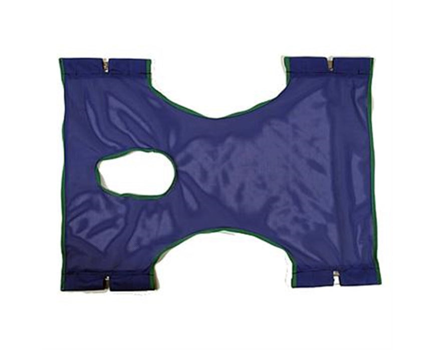 Standard Patient Lift Sling with Commode Opening, Mesh Polyester