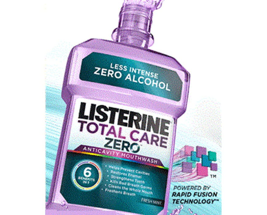 Listerine Total Care Zero Mouthwash 3.2 oz. - 24/cs