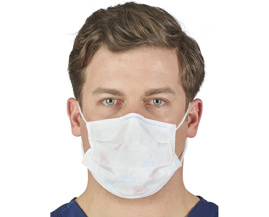 KC300 FluidShield Surgical Mask, Ties and Wraparound Visor (100/Case)