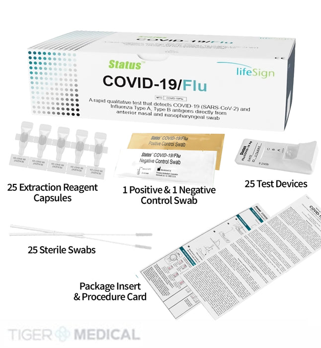 Status COVID-19/Flu A&B Test Kit (25/bx)