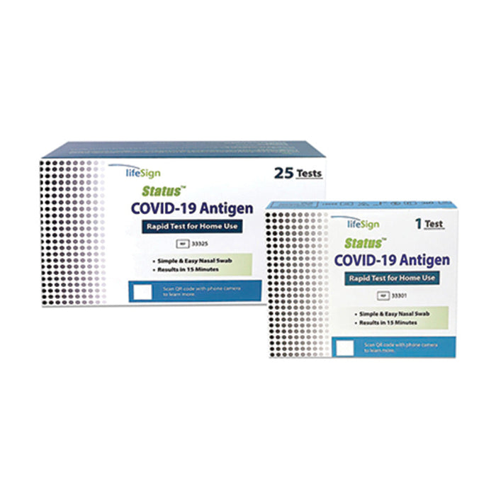 Status COVID-19 Antigen Rapid Test For Home Use - 1/Kt