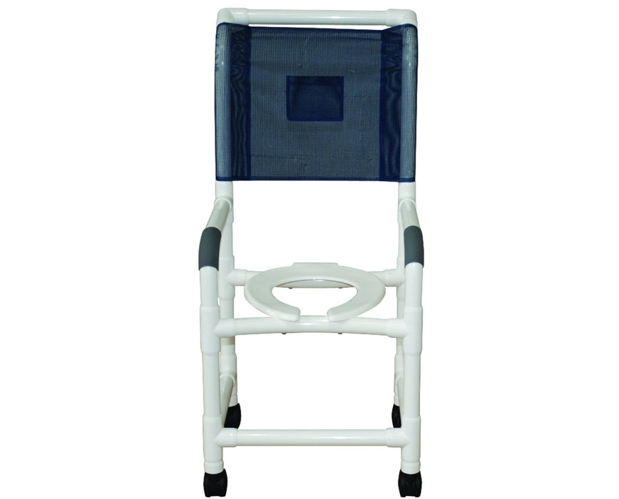 High Backed Shower Chair with Flatstock Seat