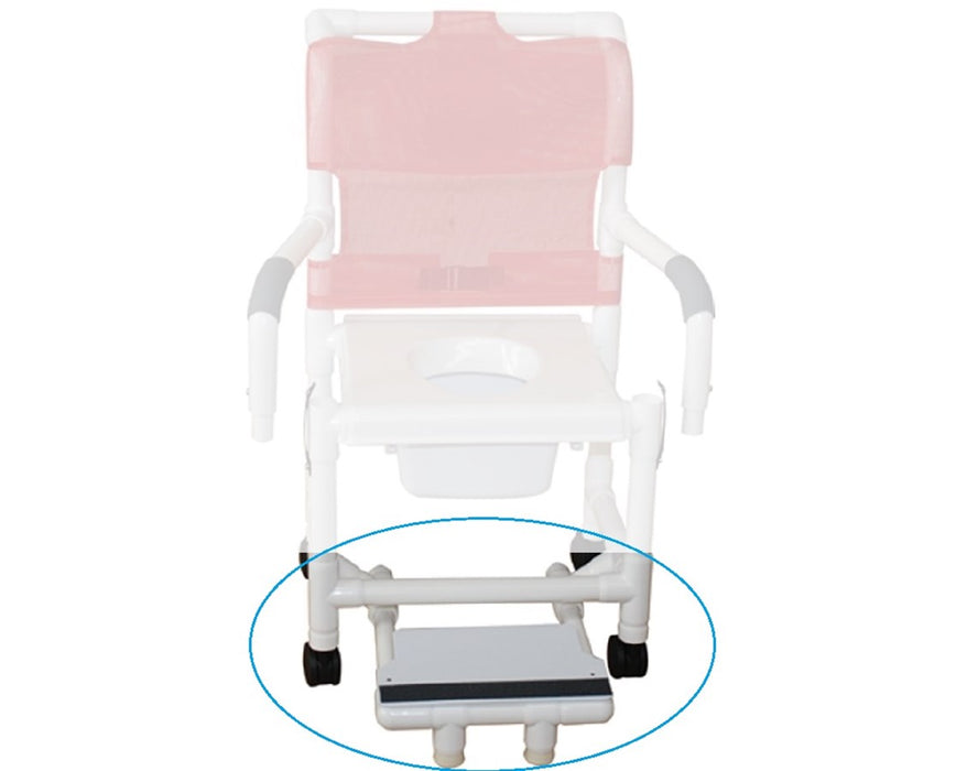 Optional Sliding footrest with front foot supports