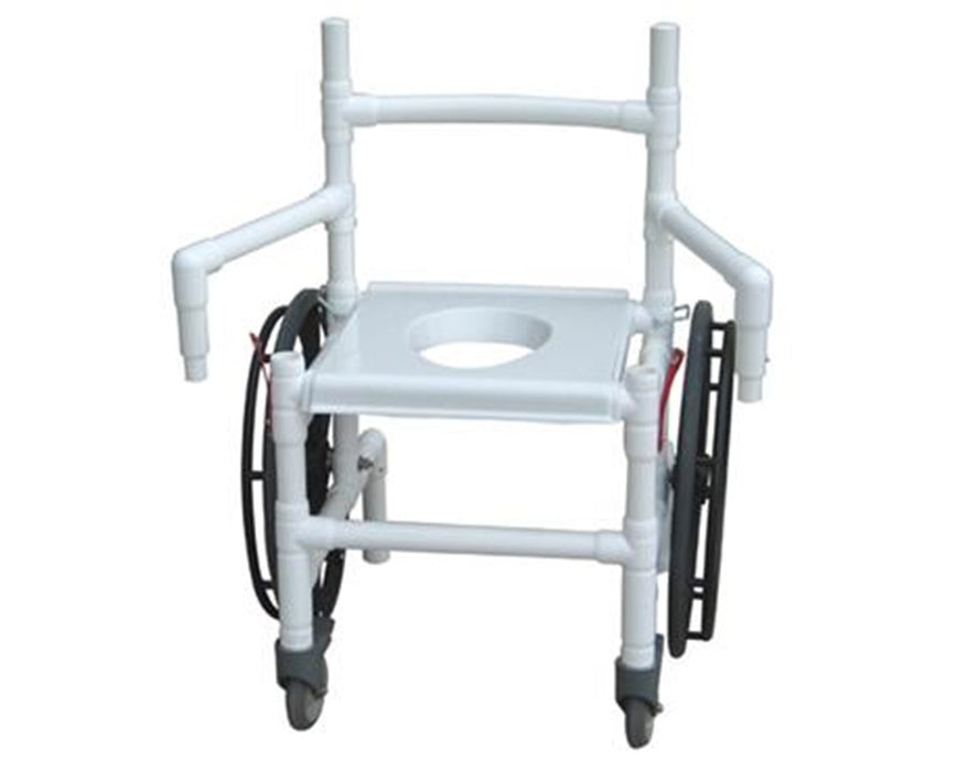 Foldable Transfer Chair with Dual Swing Away Arms
