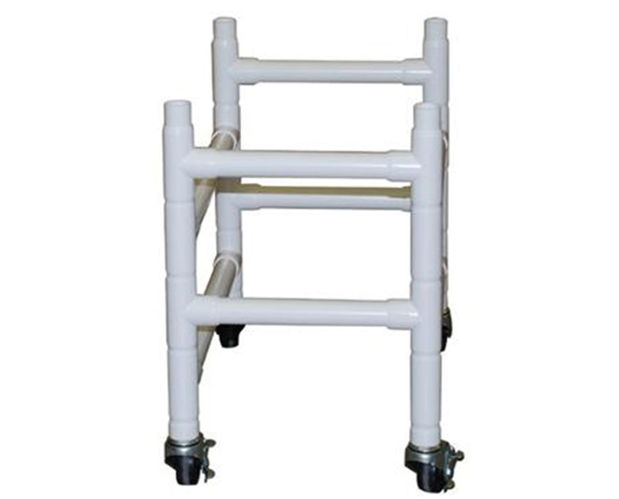 Optional Dual Base Extension with 3" Casters for 191 Reclining Shower Chair