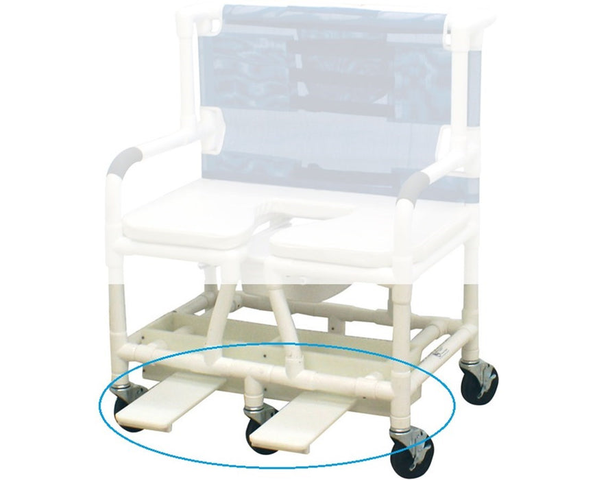 Sliding Footrest for MJM Shower Chairs For 22" Wide Chair