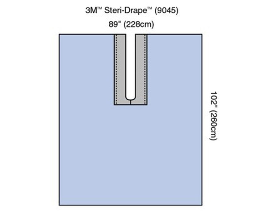 Steri-Drape Adhesive Split Sheet 89" x 102", Split 7" x 39", 30/Case