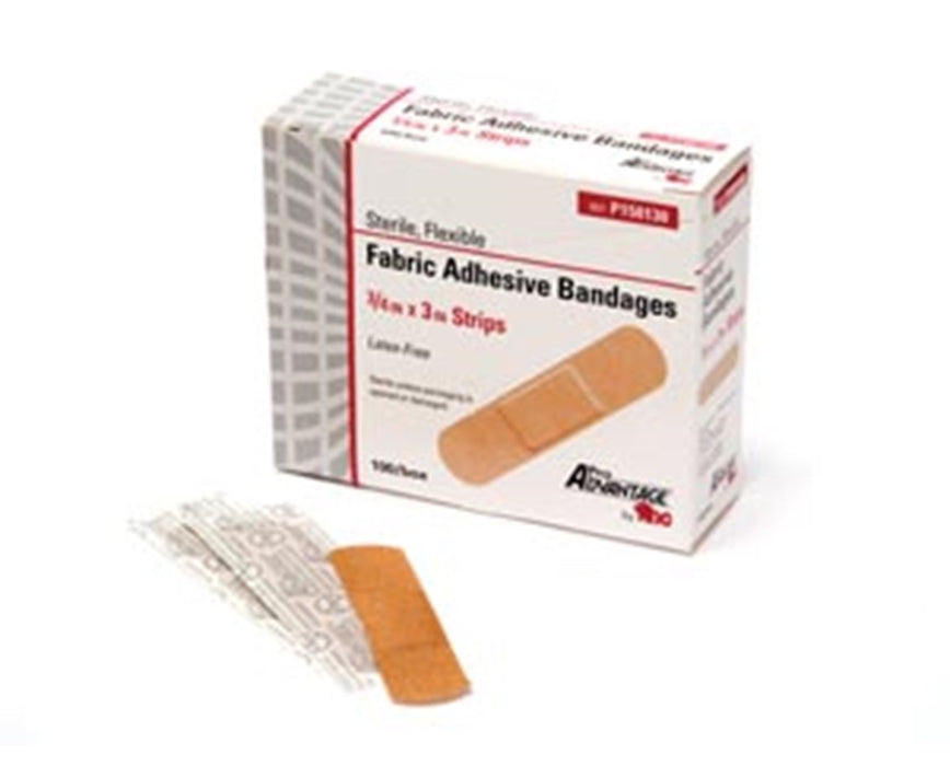 Fabric Adhesive Bandage, Strips 0.75" x 3" - 1200/ Case
