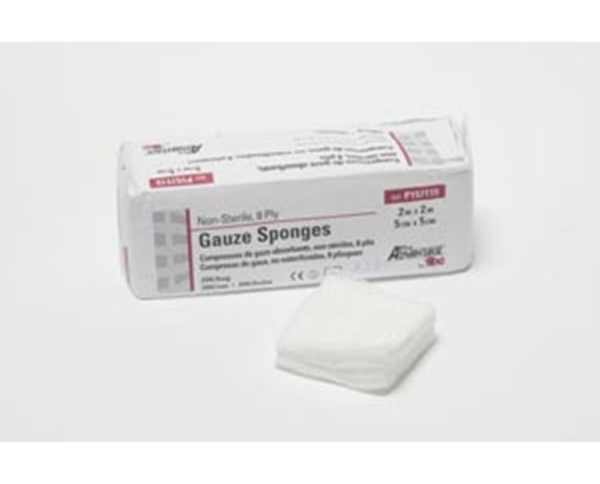Gauze Sponges - Non-Sterile 2" x 2", 8-Ply, 5000/ Case