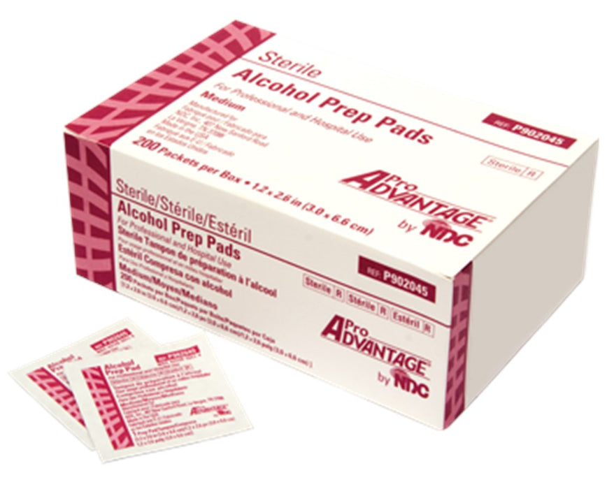 Alcohol Prep Pads 1.13" x 2.25" - 4000/ Case - Sterile