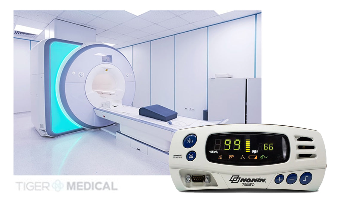 Tabletop Fiber Optic Pulse Oximeter Monitor for MRI
