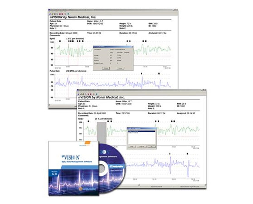 nVision SpO2 Data Management Software