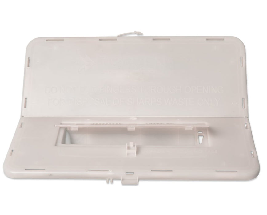 7 Gal. Sharps Disposal Container w/ Dual Flip Up Lid - 10/Cs