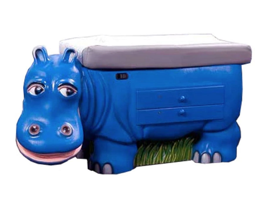 Pediatric Exam Table w/ Adjustable Back & Drawers, Zoopal Hippo