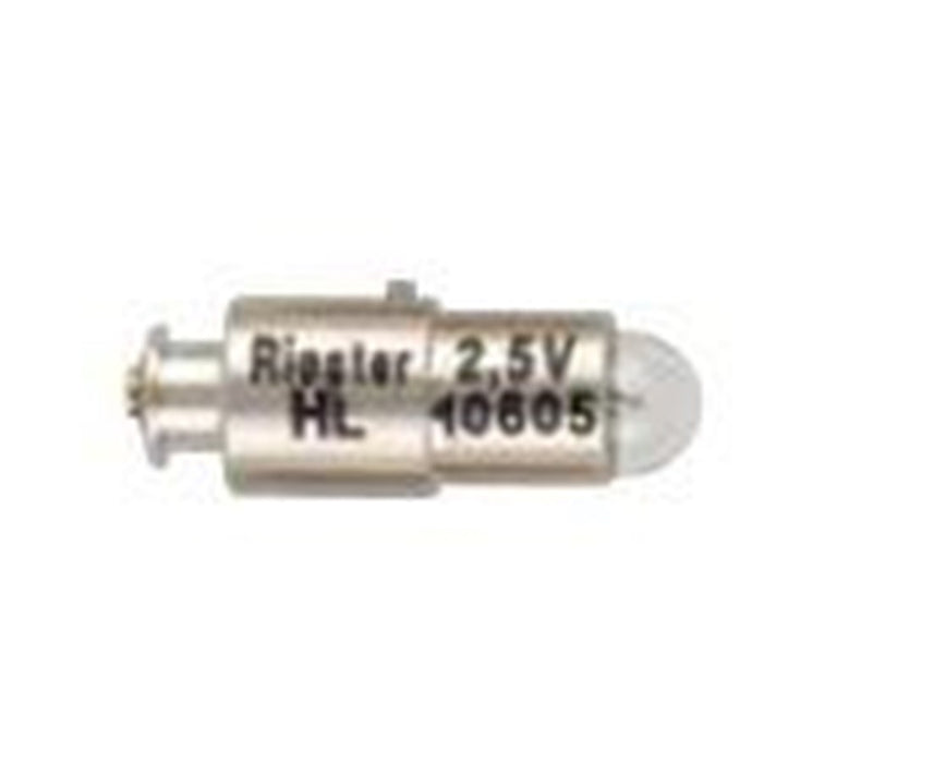 2.5V Halogen Bulbs for Ri-scope L, Ri-mini & E-scope Ophthalmoscopes & Ri-derma, Pack of 6