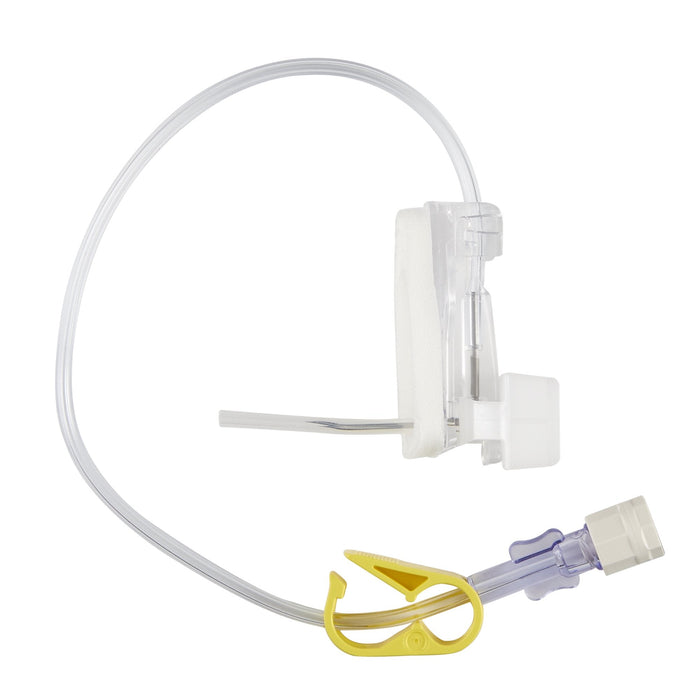 Gripper Plus Safety Port Access Huber Needle w/ Extension Set, 12/Bx