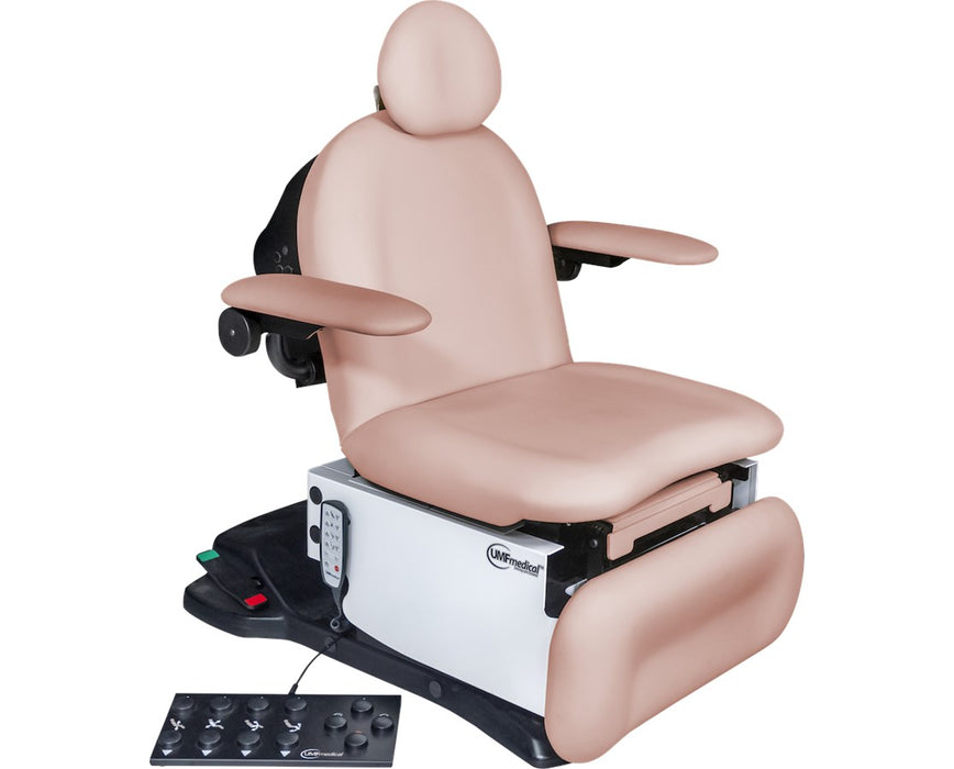 Proglide HeadCentric Bariatric Power Hi-Lo Procedure Table. Shrouded Base w/ Adjustable Back. Hand & Foot Control, Onetouch Wheelbase