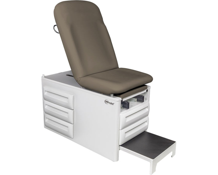 Signature Exam Table w/ Drawers, Adjustable Back & Stirrups