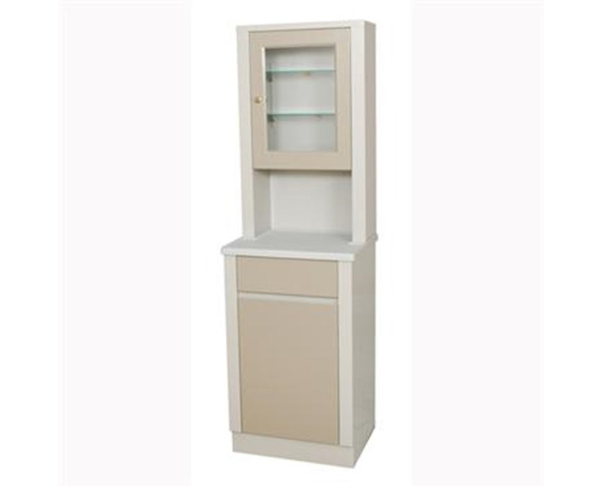 Treatment and Supply Cabinet with One Bottom Drawer and Door