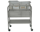 Stainless Steel Bassinet with Drawer