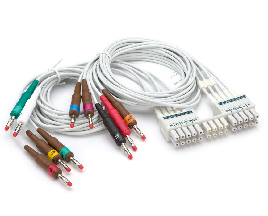 10-Wire AHA Lead Set for ELI 150C Resting ECG