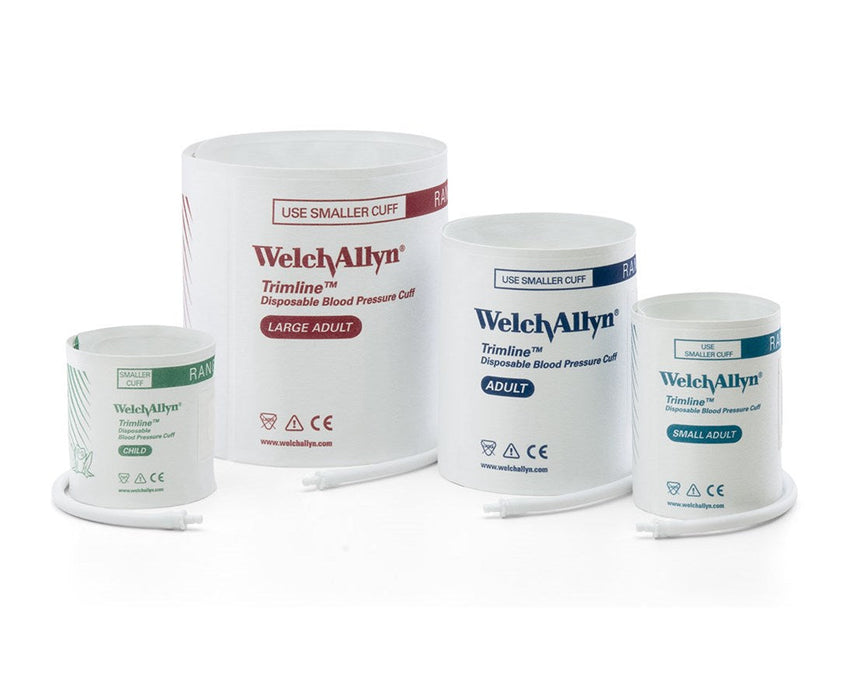 Trimline Vinyl Disposable Neonate Blood Pressure Cuffs Size-03, Male Micro-Luer Connector - 40/cs