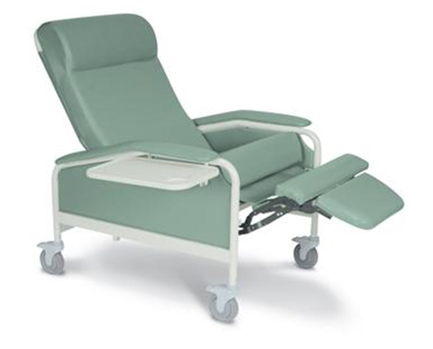 4 Position XL Mobile Treatment Bariatric CareCliner - Steel Casters
