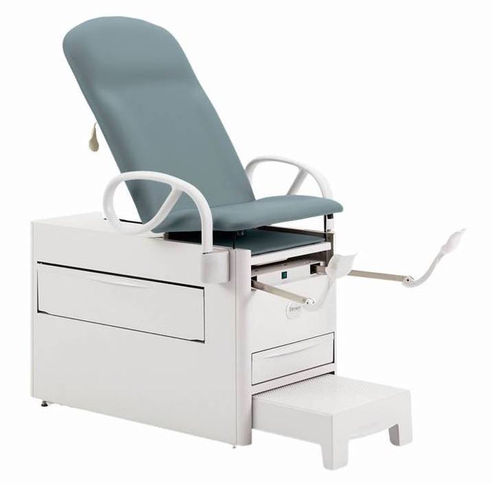 Versa Exam Cabinet Table w/ Adjustable Back, Pull-out Footrest & Step Stool (Stirrups Option)