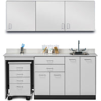 Wall & Base Cabinet Package w/ Mobile Cart-Mate (48"-72"W)
