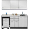 Wall & Base Cabinet Package w/ Mobile Cart-Mate (48