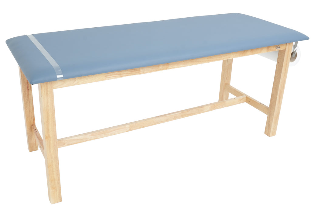 Aristo Treatment Table. H-Brace - Flat Top (Antimicrobial Upholstery)