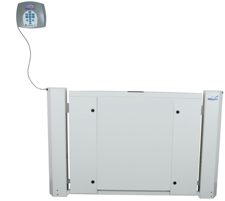 Antimicrobial Wall-Mounted Fold-Up Wheelchair Scale