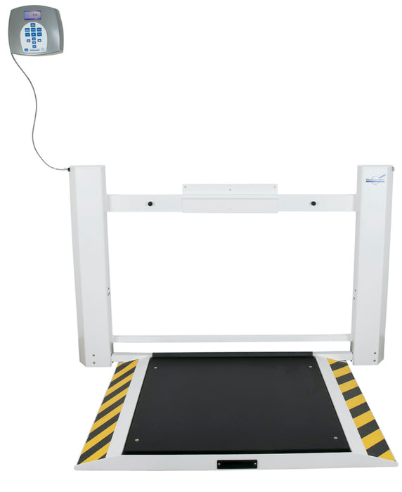 Antimicrobial Wall-Mounted Fold-Up Wheelchair Scale