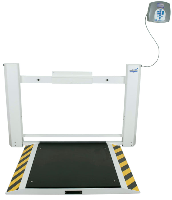 Antimicrobial Wall-Mounted Fold-Up Wheelchair Scale