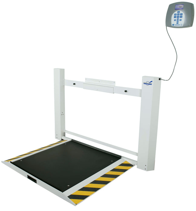 Antimicrobial Wall-Mounted Fold-Up Wheelchair Scale