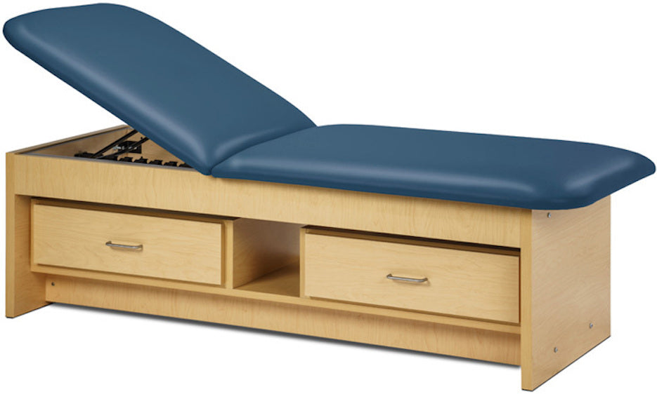 KD Panel Leg Couch w/ Adjustable Backrest & Two Drawers