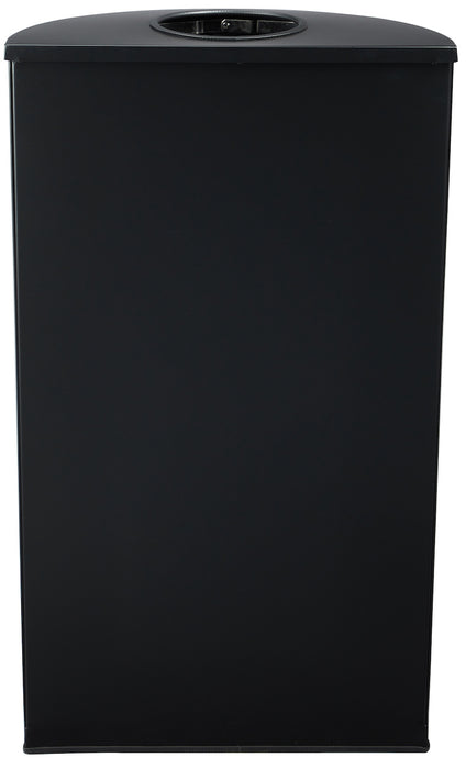 12-Gallon Stainless Steel Waste Can, Perforated. Half Circle