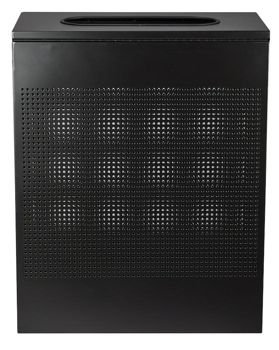 23-Gallon Stainless Steel Waste Can, Perforated. Rectangular