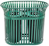 Dual Slated Trash Can, 40 Gallon