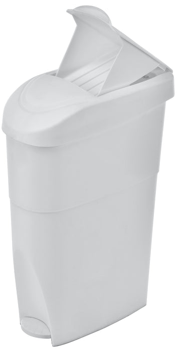 Step-On Napkin Trash Receptacle - White