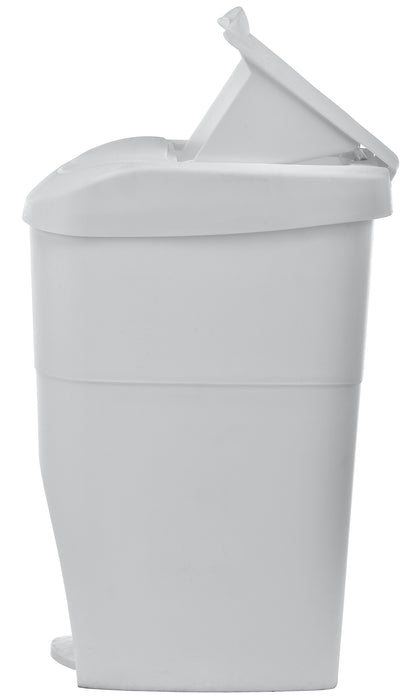 Step-On Napkin Trash Receptacle - White