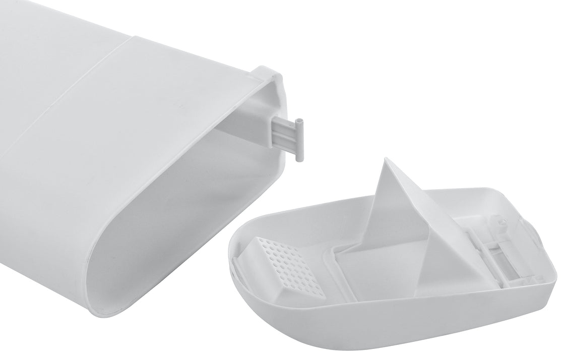 Step-On Napkin Trash Receptacle - White