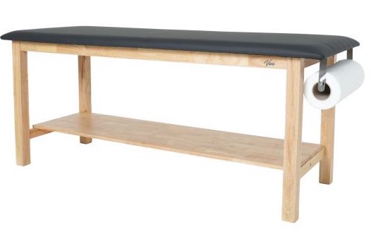 Aristo Treatment Table. H-Brace w/ Shelf (Antimicrobial Upholstery. Adjustable Back Option)