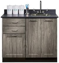 42"W Base Cabinet w/ 3-Doors, 2-Drawers & Optional Sink (Fashion Finish)