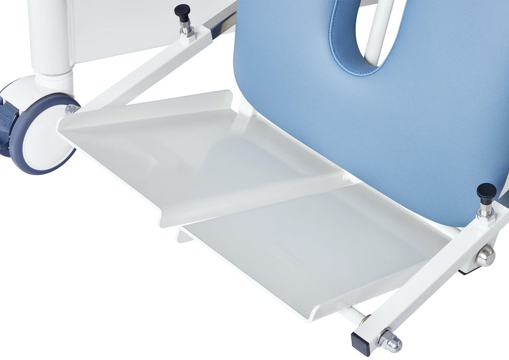 Power Hi-Lo Tilt Table w/ Adjustable Back, Footrest w/ Casters & Antimicrobial Upholstery for Physical Therapy