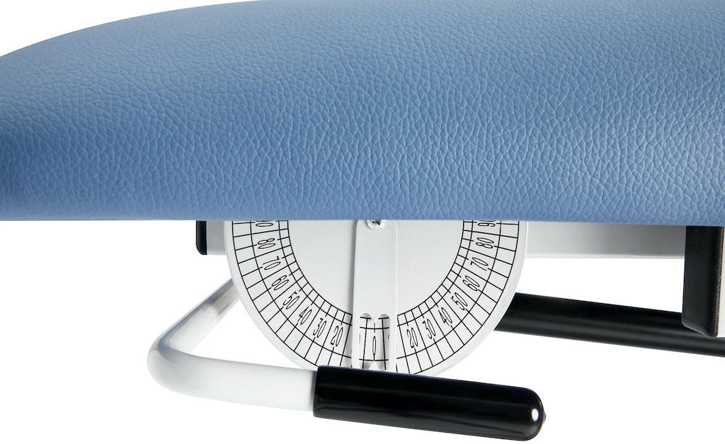 Power Hi-Lo Tilt Table w/ Adjustable Back, Footrest w/ Casters & Antimicrobial Upholstery for Physical Therapy